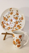 VTG Winter Dogwood by Saltera Breakfast/Coffee/Tea Set Japan