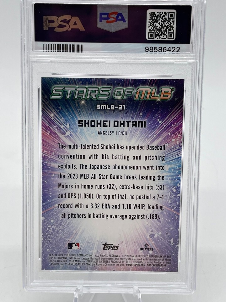 2024 Topps Series 1 Stars of MLB Chrome🔥🔥CSMLB21 Shohei Ohtani PSA