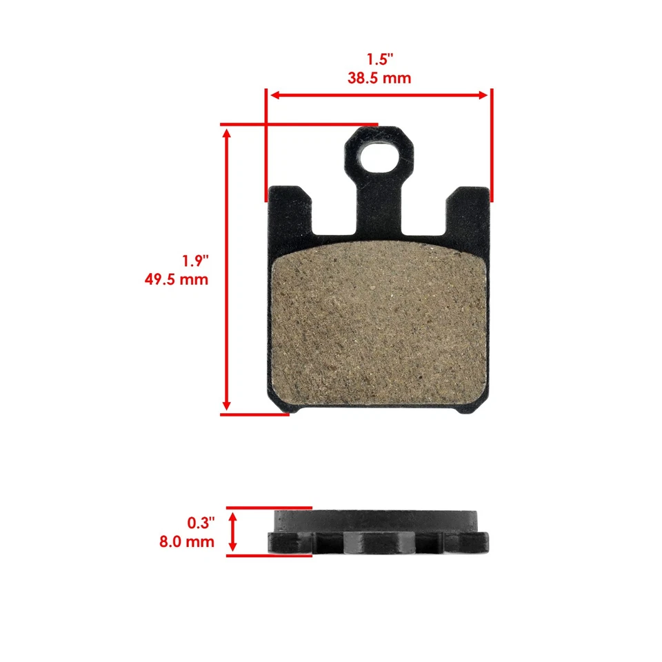 Front & Rear Brake Pads for Kawasaki ZX10R ZX-10R Ninja ZX1000 2004 2005 06 2007 - Image 2 of 4