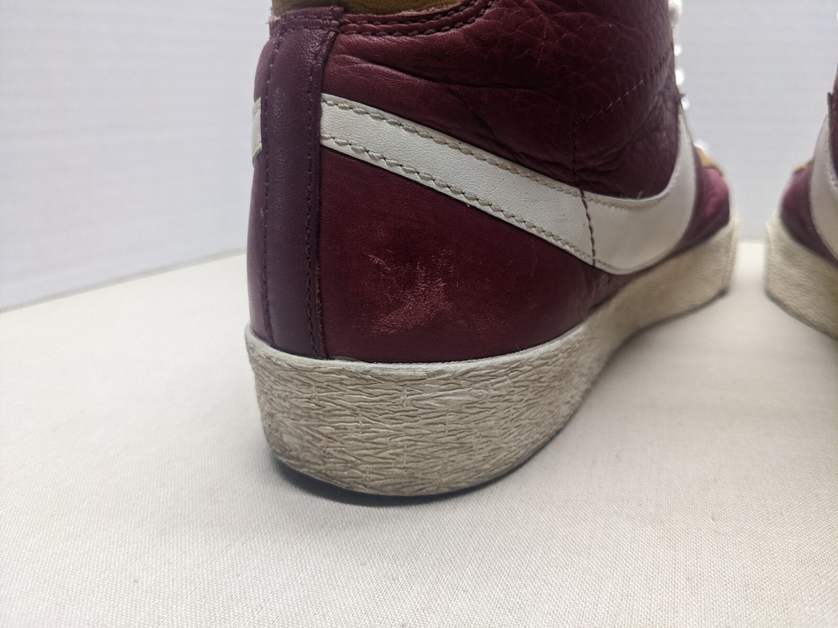 Nike Blazer High Hi Premium Obsidian Red White Mens Size 9 Sneakers 312457-411 Nike Blazer High Hi Premium Obsidian Red White Size 9  main image 3