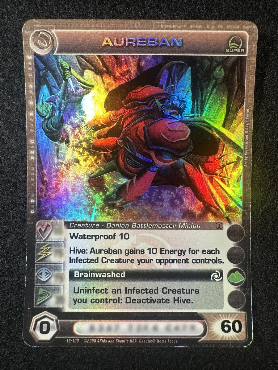 Chaotic TCG Max E 60 Aureban 16/100 ROTO 1st Ed Super Rare NM/LP