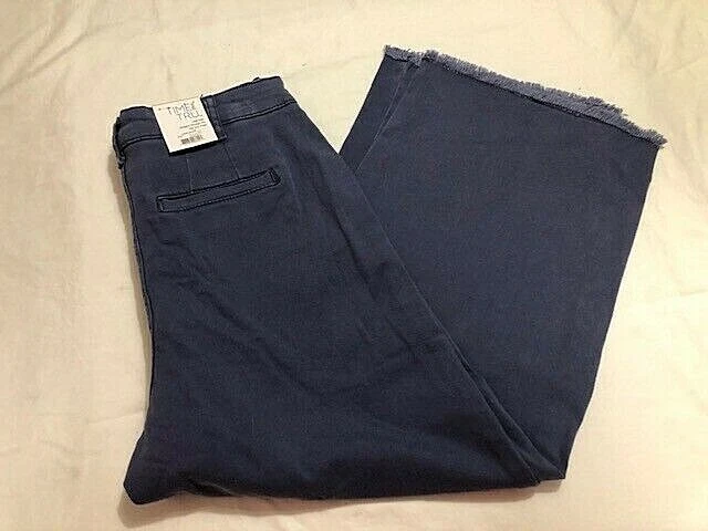 Time and tru hotsell wide leg crop pants