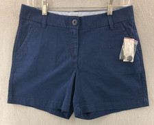 Crown and Ivy Caroline Shorts Womens 4 Blue NWT