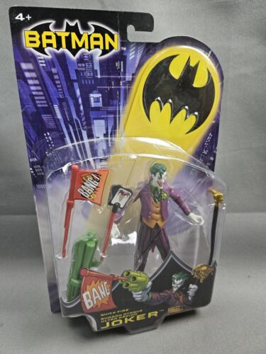 Mattel DC Batman Quick Fire Joker 2003 6" Vintage Adjustable Action Figure New - Picture 2 of 8