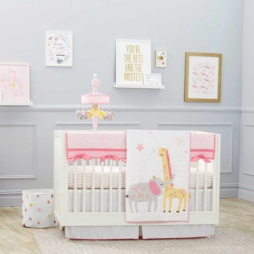 Just Born Welcome To The Jungle 5Pc Crib Bedding Set Include Mobile++New