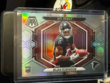 2023 Panini Mosaic Bijan Robinson Rookie Silver NFL Debut SP ND-9