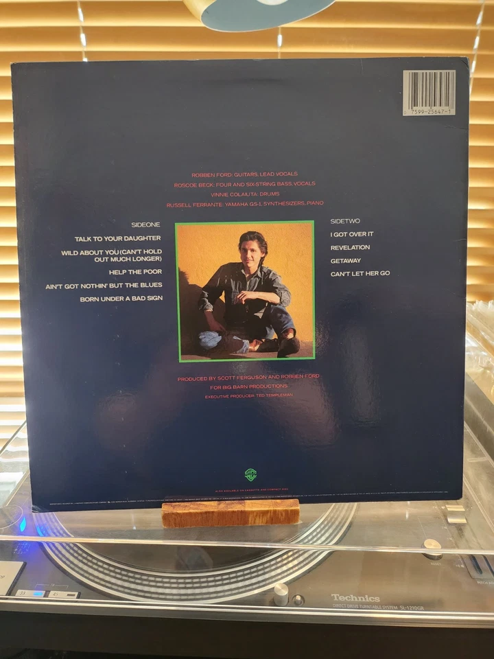 Robben Ford, Talk To Your Daughter, 1988 1st Warner Bros., 1-25647-1, VG+/VG+ - Image 2 of 4