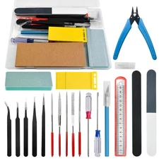 Professional 20 PCS Model Tools Kit Modeler Basic Tools Craft Set Hobby Build...