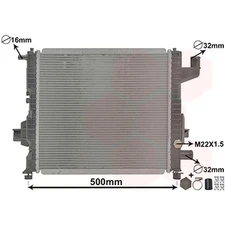 Van Wezel 43002262 radiator water cooler engine cooling 7701042415 New