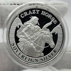 Crazy Horse 1 oz .999 Fine Silver Proof Lakota Sovereign Nation Legends