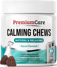 PREMIUM CARE Calming Chews for Dogs, Made in USA - Helps with Dog Anxiety, Separ