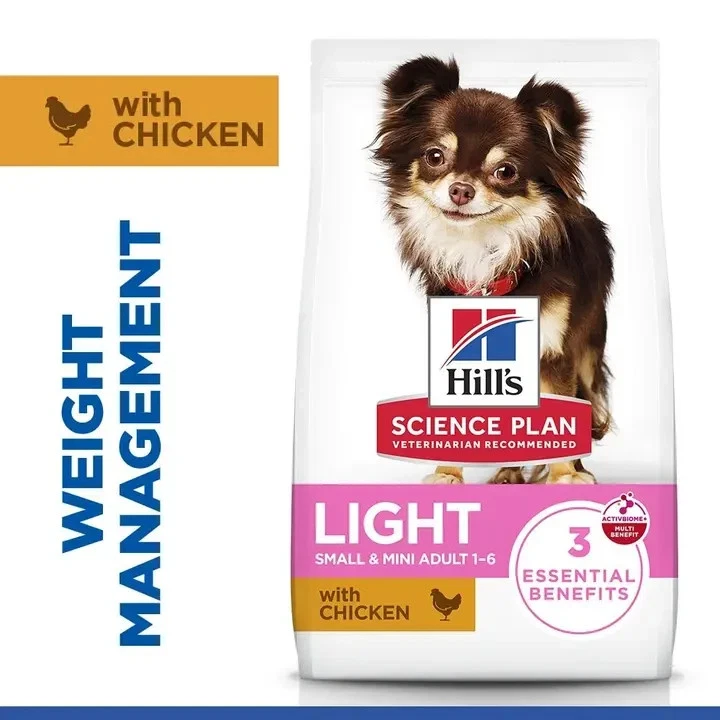 Hills Science Plan Light Adult 1-6 Small & Mini Breed Dry Dog Food (Chicken)