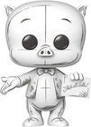 Funko Pop! Animation Looney Tunes Porky Pig (Sketched Deco) Vinyl Figure #2012