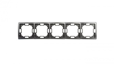 Simon Basic Standard Ramka pięciokrotna uniwersalna stal inox BMR5/21