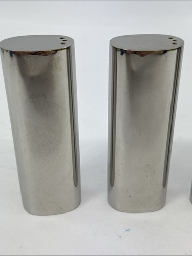 2 Sets Boda Nova Salz & Pfeffer - Vintage Edelstahl Modern Chic MCM - Bild 7 von 14