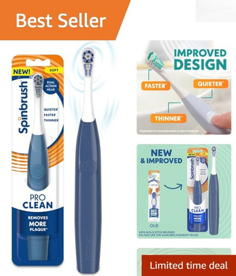#ad Sonic Cleaning PRO Clean Electric Toothbrush Blue Exceptional Plaque Removal $24.95