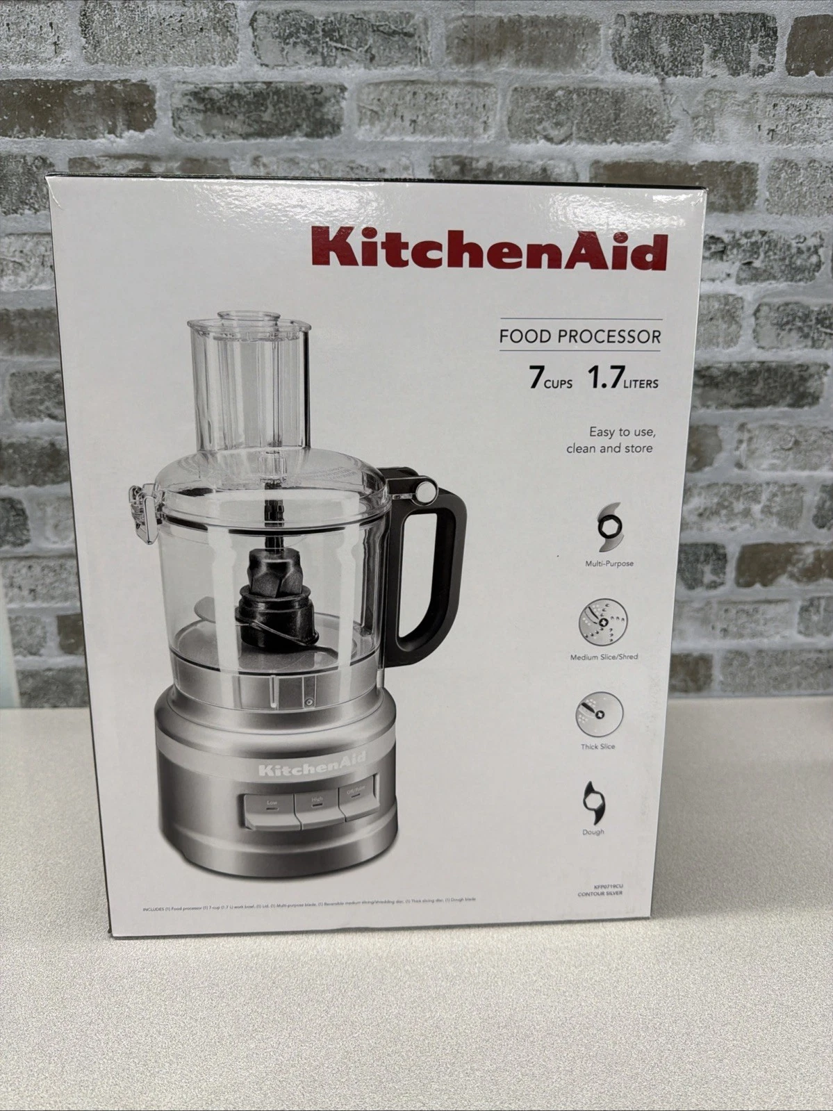 KitchenAid 7 Cup Food Processor Plus, Contour Silver
Opens in a new window or tab