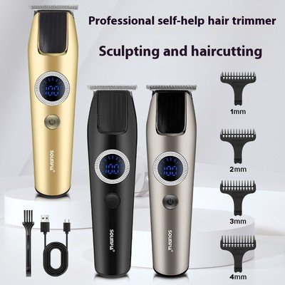 Pro Hair Clippers for Men   Cordless Carving Trimmer, Zero Gap