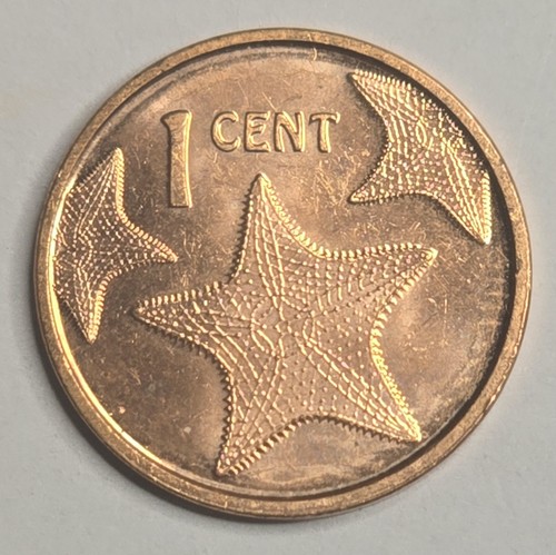 2015 Bahamas 1 Cent Penny Coin Discontinued Bahamian Penny World Coin