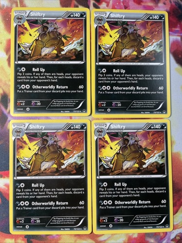 4x Shiftry 73/122 NM Non Holo Rare XY Breakpoint 2016 Pokemon TCG - Picture 1 of 2