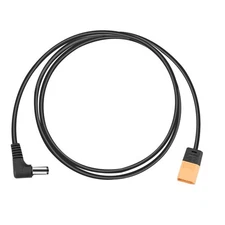 121cm XT60 Male to DC Male Right Angle  Power Cable Cord For DJI FPV Goggles V2