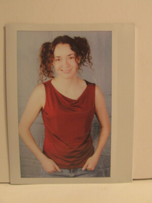 VINTAGE FOUND PHOTOGRAPH ORIGINAL ART PHOTO POLAROID ADORABLE TEENAGER GIRL PIC