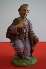 Serie 30 cm San Giuseppe cartapesta vintage presepe personaggi Euromarchi