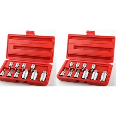 20 Pc Hex Bit Sockets Allen Wrench Metric MM+SAE Standard | eBay