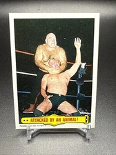 1985 Topps WWF Pro Wrestling ATTACKED BY AN ANIMAL Fresh Pull From Sealed Case