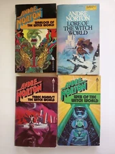 ANDRE NORTON WITCH WORLD Lot of 4 vintage pb sci-fi fantasy magic