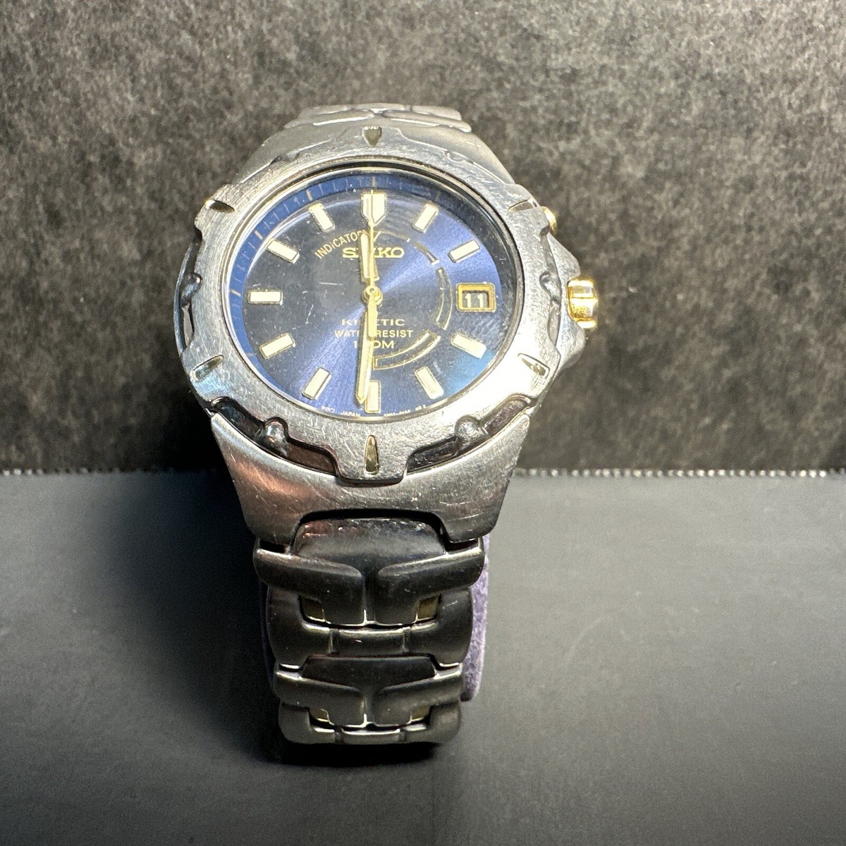 SEIKO Kinetic ブルー文字盤 コンデンサ交換済 Repair] I was told the repair cost for my Seiko Kinetic Prospex