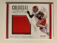 2017 National Treasures Football Colossal Materials Patch /99 Tyreek Hill #25