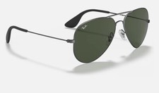 New Authentic Ray Ban Aviator Unisex Sunglasses w/Dark Green Lens RB3558 913971