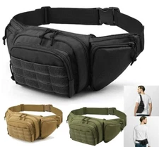 Tactical Pistol Waist Bag Holster Belt Fanny Gun Mag Pouch Airsoft Strap Sling