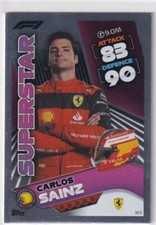 Topps F1 Turbo Attax 2022 Formel 1 Karte Nr. 303 Superstar Carlos Sainz