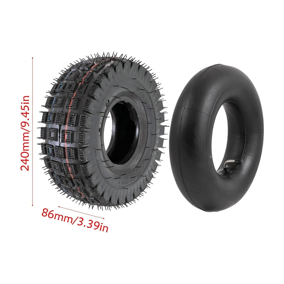 4pc 3.00-4 Tyres & Tube 260x85 3.00-4" For Pocket Mini Bike Mobility Scooter ATV - image 2 of 4