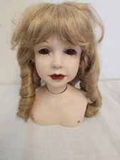 JANE ZIDJUNAS KALLIE DOLL 1990  Porcelain Doll  HEAD/ WIG/ SHOULDERS/ BUST