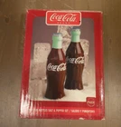 Ceramic Vintage Coca Cola Salt And Pepper Shakers Coke NIB Boxed Set Collectible