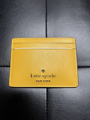 BRAND NEW! Kate Spade Daffodil Madison Small Slim Card Holder KI368 Retail $89