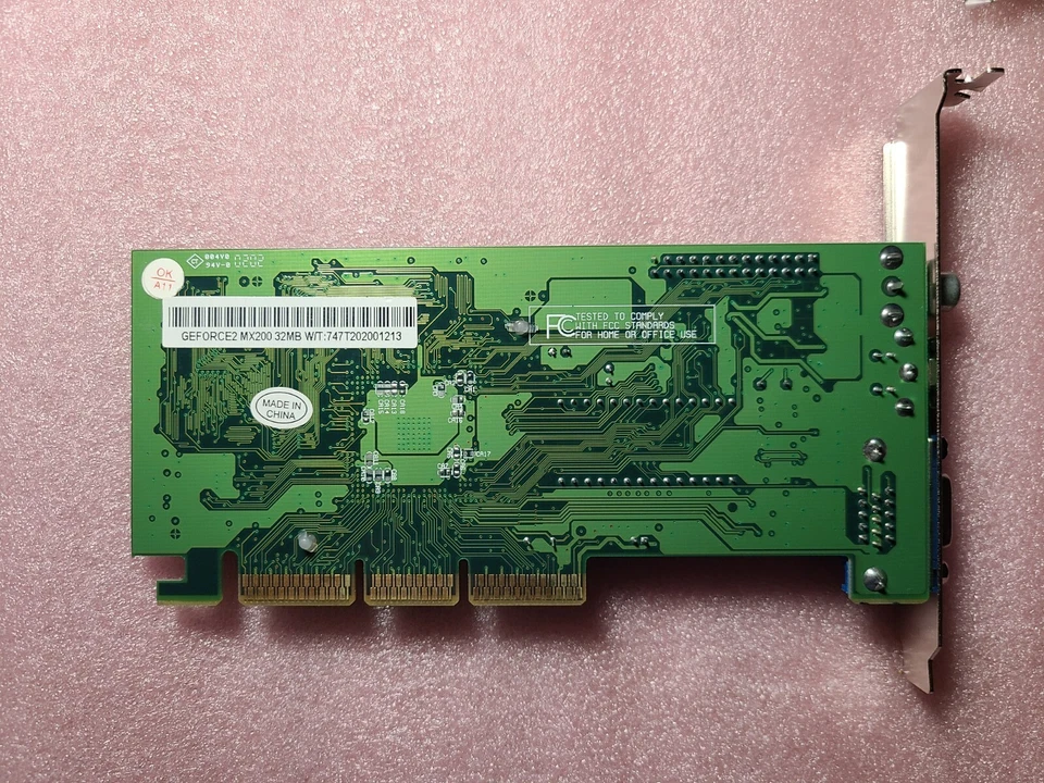 NVIDIA GEFORCE2 MX200 32MB AGP Video card with S-Video Composite Comp VGA - Image 2 of 2