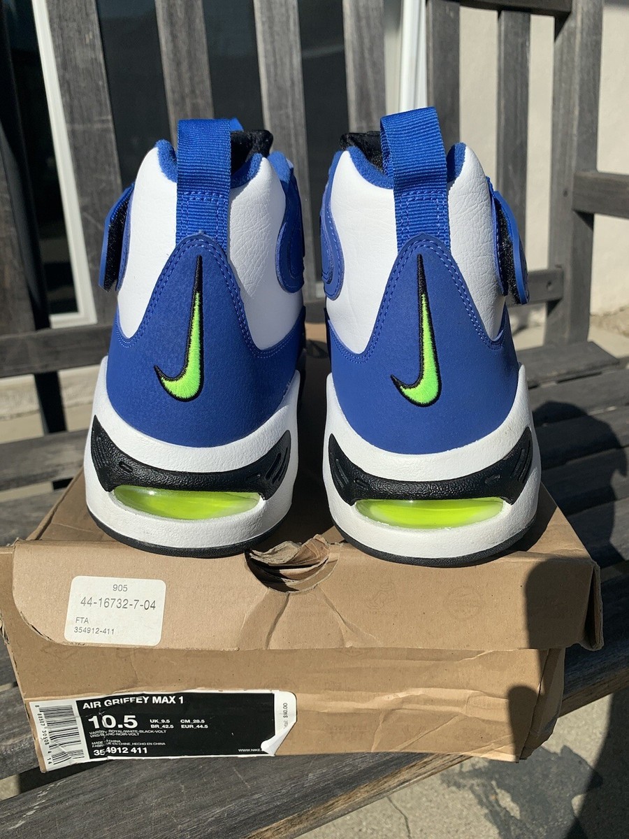 Nike Air Griffey Max 1 OG Varsity Royal Volt 10.5 freshwater