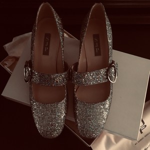 sjp glitter mary janes