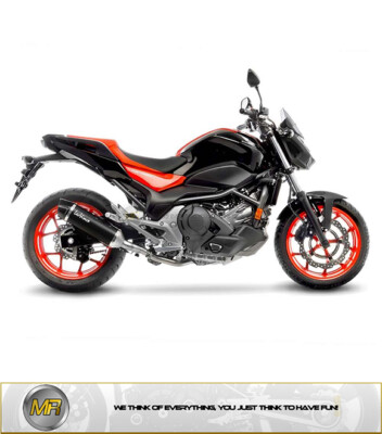 Honda Nc 750 S Dct 35kw Version 16 To 18 Exhaust Slip On Leovince Black Ebay