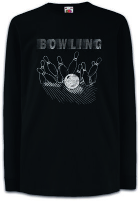 SPEED BOWLING Kinder Langarm T-Shirt Wesley Crushers Team Let's Bowl Be Strike