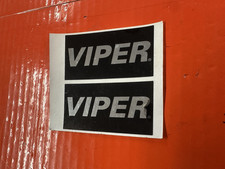 Viper Car Alarm Window Decals Security Emblem Authentic