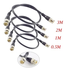 CCTV Camera Type 0.5/1/2/3M BNC Male To Male coax Cable wire video Connector