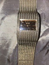 Michael Kors Goldtone Pave Face Mesh Band Watch