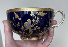 Large Antique Mintons Mortlocks Cobalt Blue & Gilt Breakfast Cup a/f, No Saucer