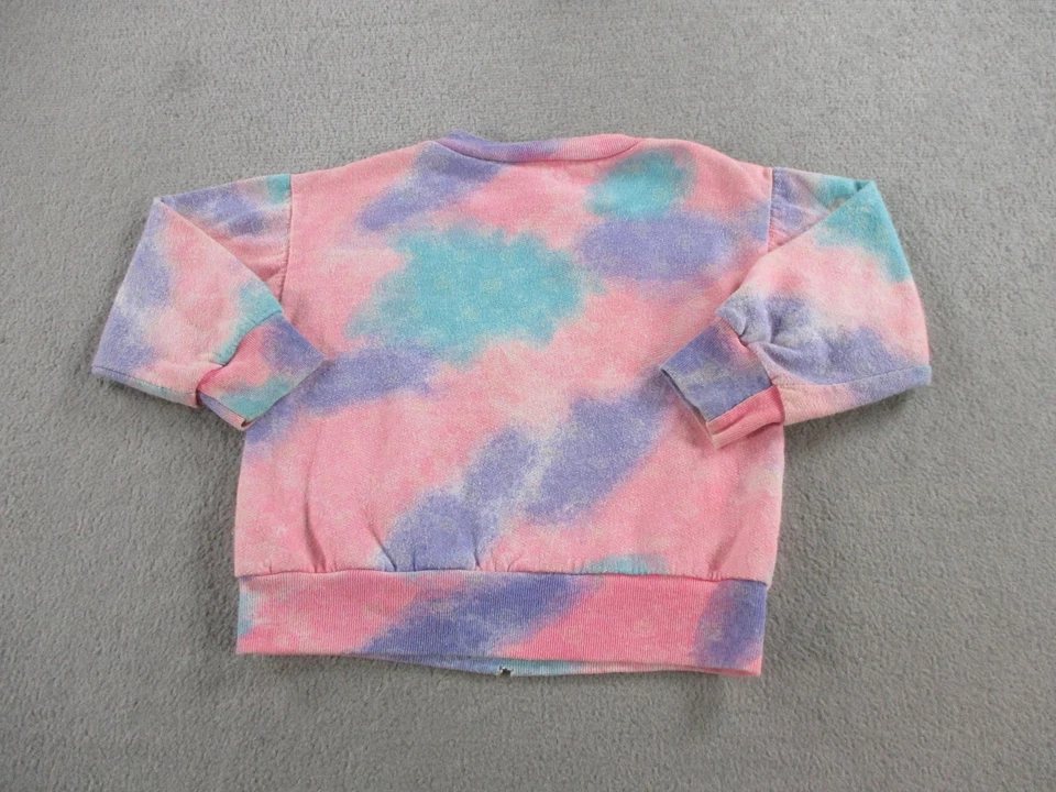 Sudadera De Colección Disney La Bella y la Bestia Niñas 4 Tie Dye Pastel EE. UU. 90s Foto 3 de 4