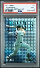 PSA 9 - 1997 Topps Finest Embossed Refractor TIM SALMON #144 (7555)
